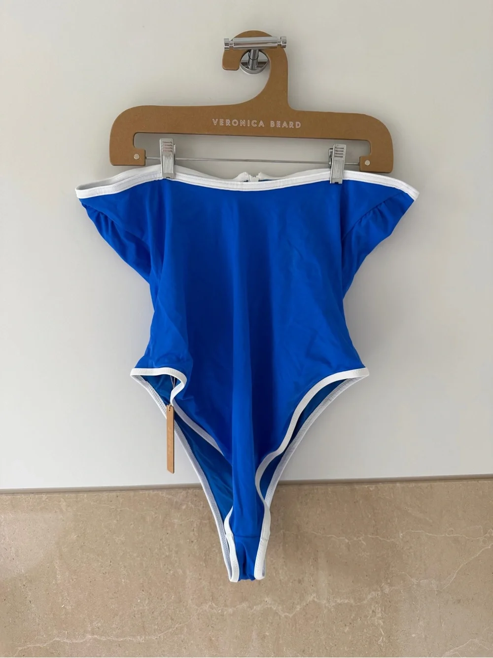 NWT - SKIMS Blue Strapless One-Piece with Front Zip (2X)